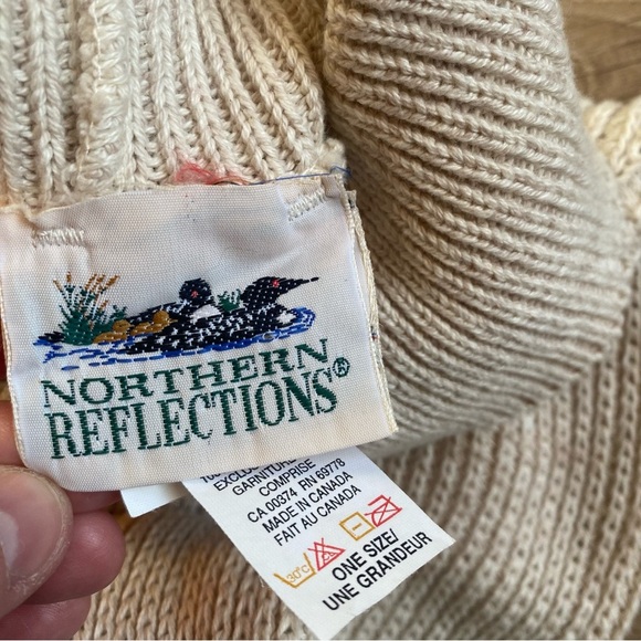 Vintage Northern Reflections Poncho fringe one size cotton cardigan - Picture 10 of 12